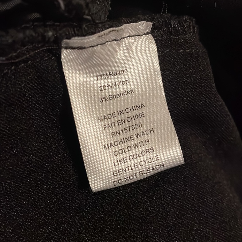 Fit Sight Woman’s Black Slim Fit Pants Sz 14 - Picture 4 of 8